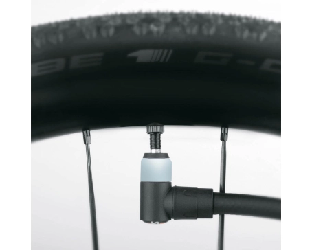 Pompe à pied AIR-X-PLORER CLIK VALVE 10.0 Bleu Ciel/Noir