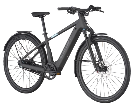Vélo électrique urbain Unisexe PASSAGE 10 BELT Gris Minuit