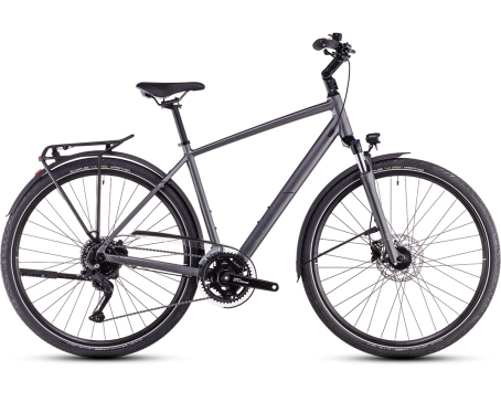 Vélo trekking Homme TOURING PRO Gris