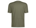 T-shirt manches courtes Homme TRAIL VERTIC ZIP Vert Foin/Noir - Image 2/2