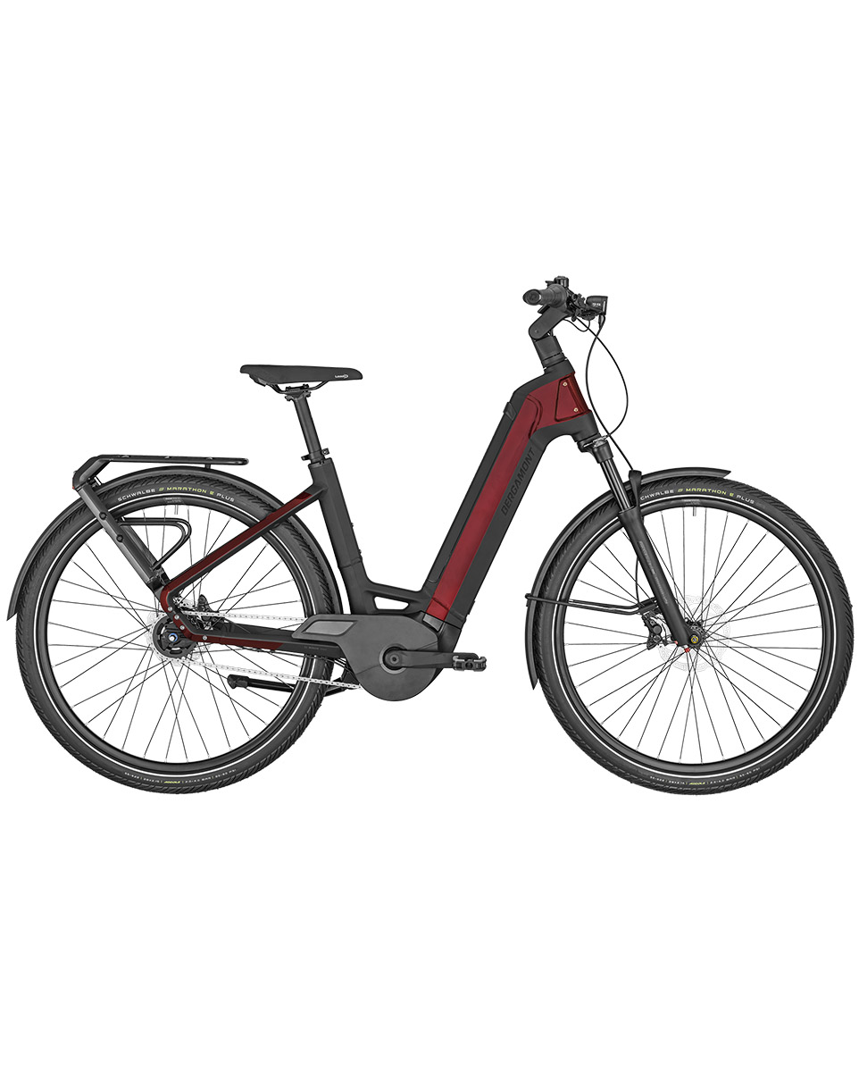 Vélo électrique urbain E-VILLE EXPERT Rouge