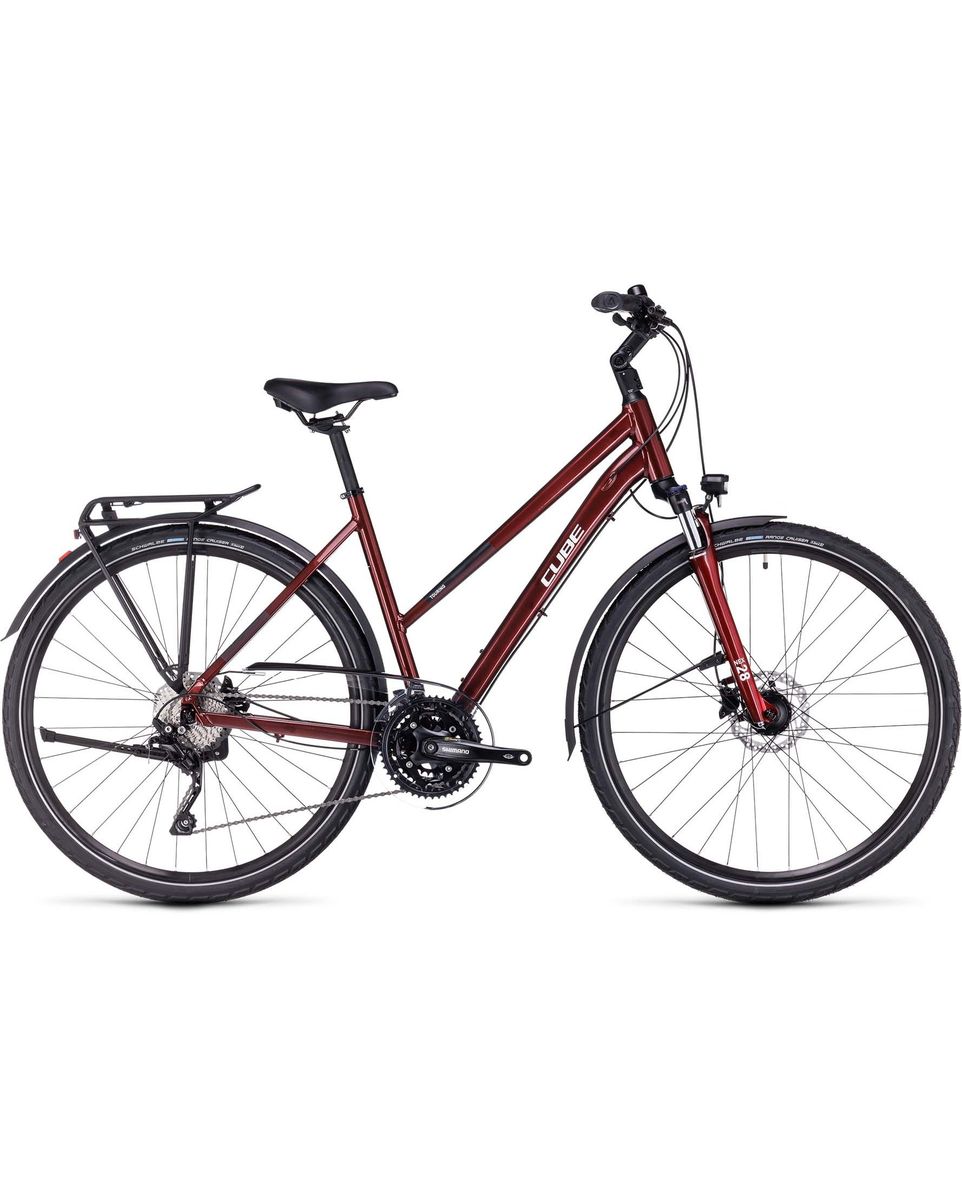 Vélo trekking Femme TOURING EXC Rouge