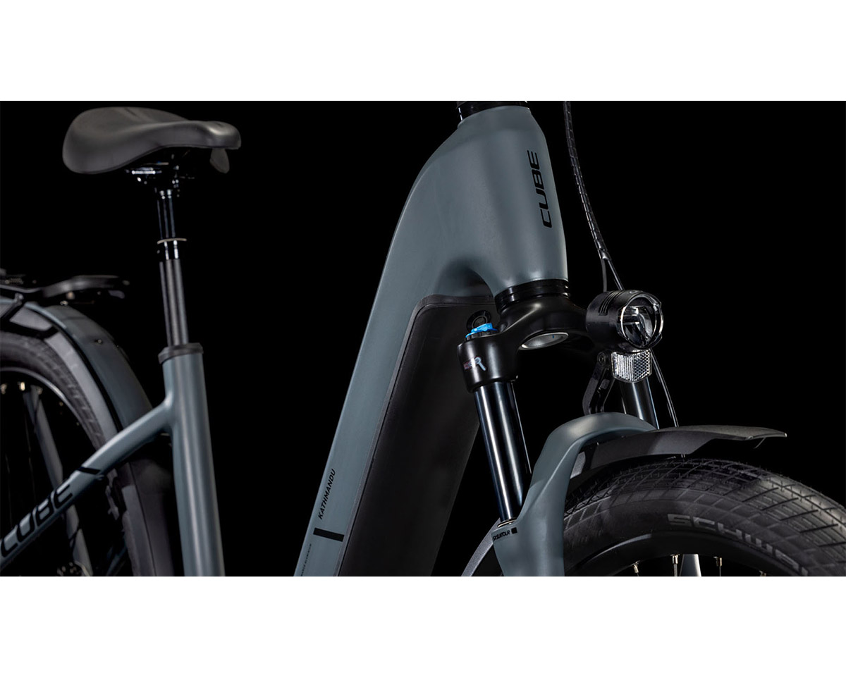 Vélo électrique trekking Unisexe KATHMANDU HYBRID ONE 600 Gris