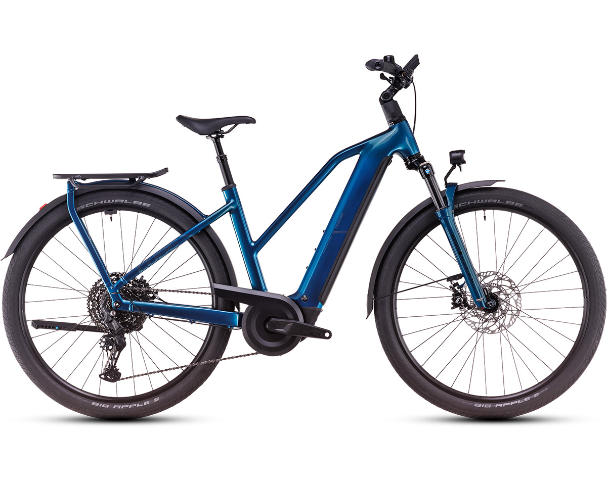 Vélo électrique trekking Femme KATHMANDU HYBRID EX 800 Bleu
