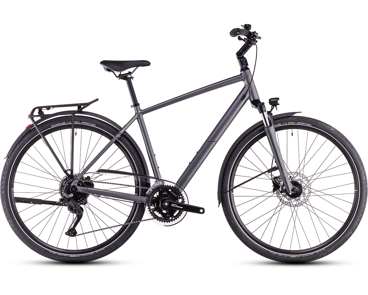 Vélo trekking Homme TOURING PRO Gris