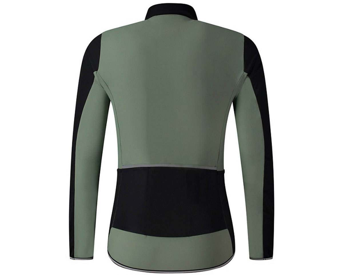 Maillot manches longues coupe-vent Homme EVOLVE Vert Kaki